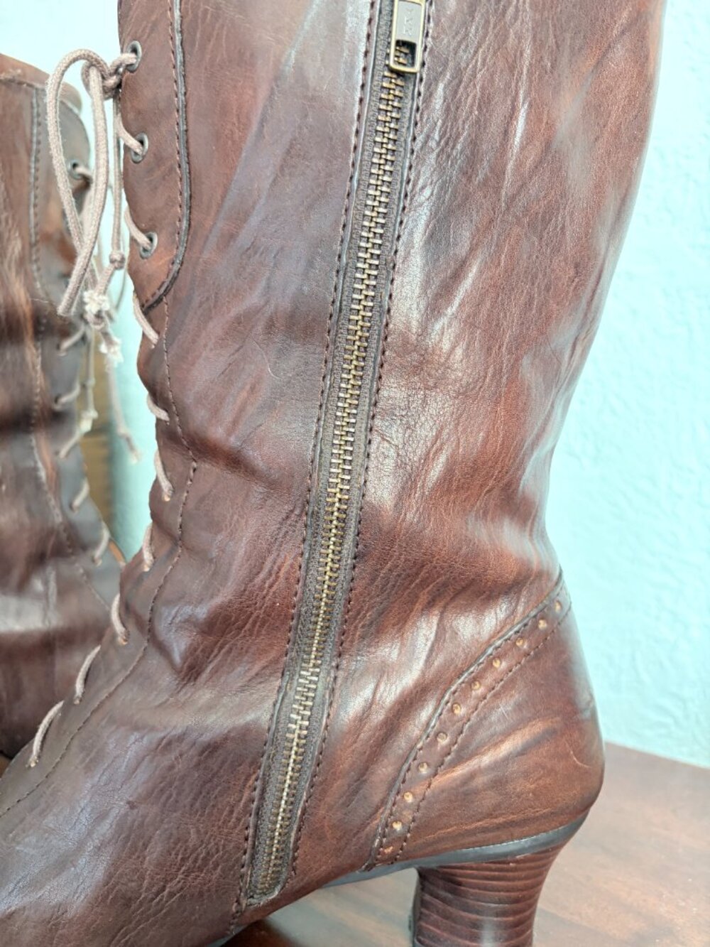 Witchy Cottage Core Granny Boots Size 10/42 - Picture 8 of 11